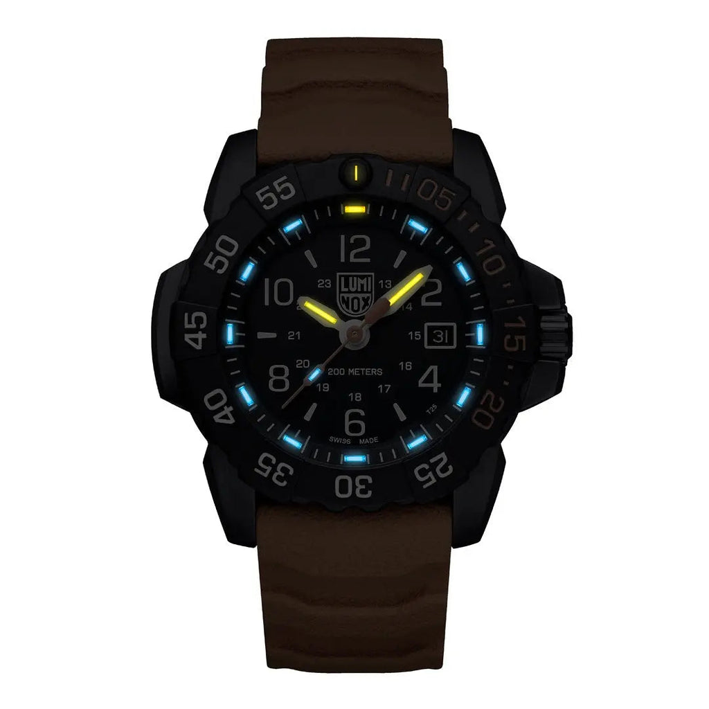 Luminox Tritium Orange/Blue Navy Seal Foundation 45MM Watch
