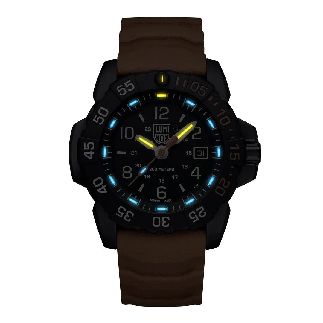 Luminox Tritium Orange/Blue Navy Seal Foundation 45MM Watch