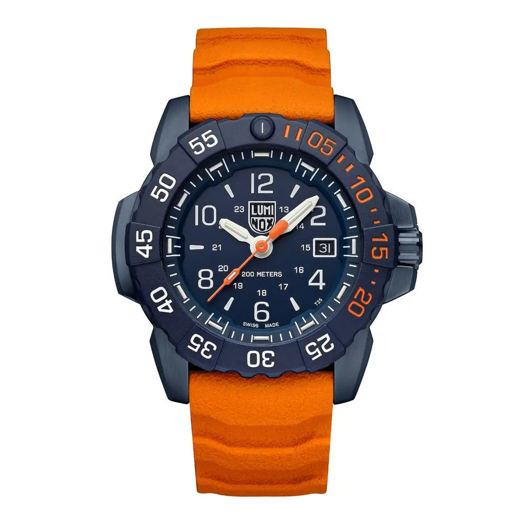 Luminox Tritium Orange/Blue Navy Seal Foundation 45MM Watch