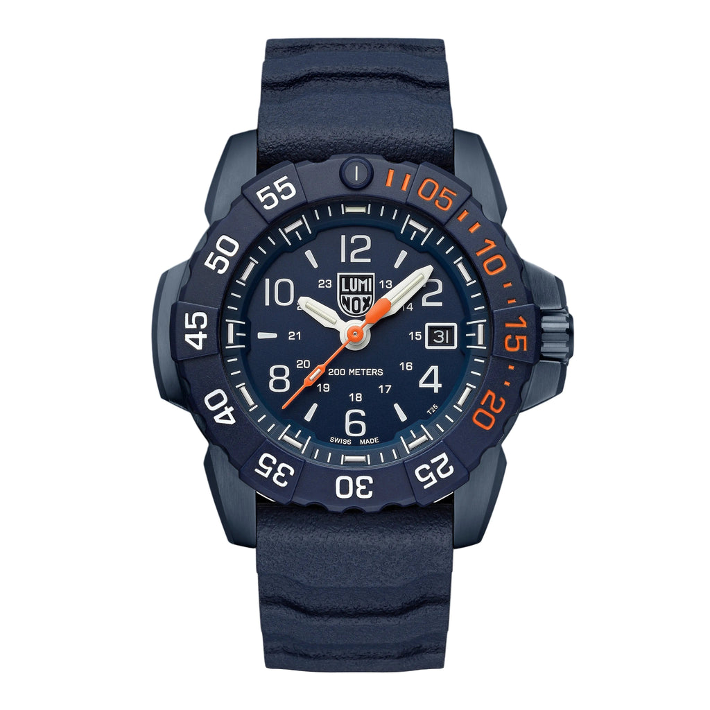 Luminox Tritium Orange/Blue Navy Seal Foundation 45MM Watch
