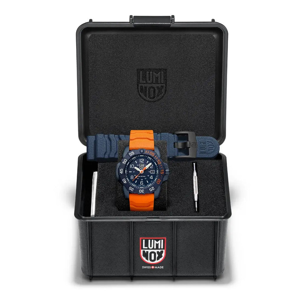 Luminox Tritium Orange/Blue Navy Seal Foundation 45MM Watch