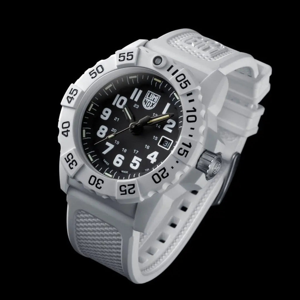 Luminox Tritium White Navy SEAL 45MM Military Dive Watch