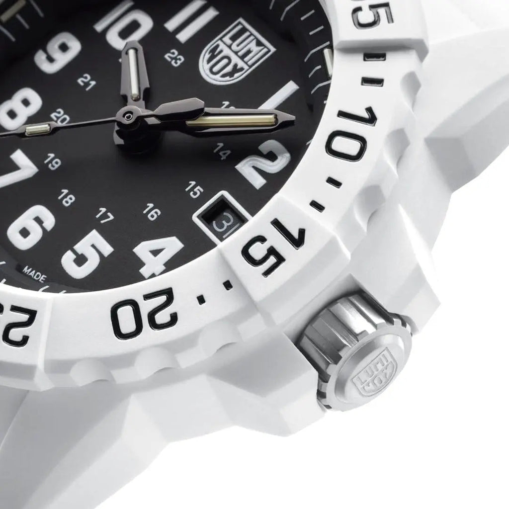 Luminox Tritium White Navy SEAL 45MM Military Dive Watch