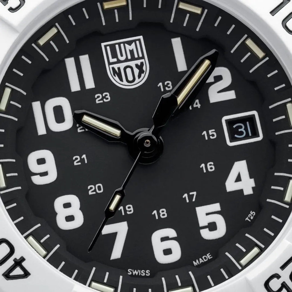 Luminox Tritium White Navy SEAL 45MM Military Dive Watch