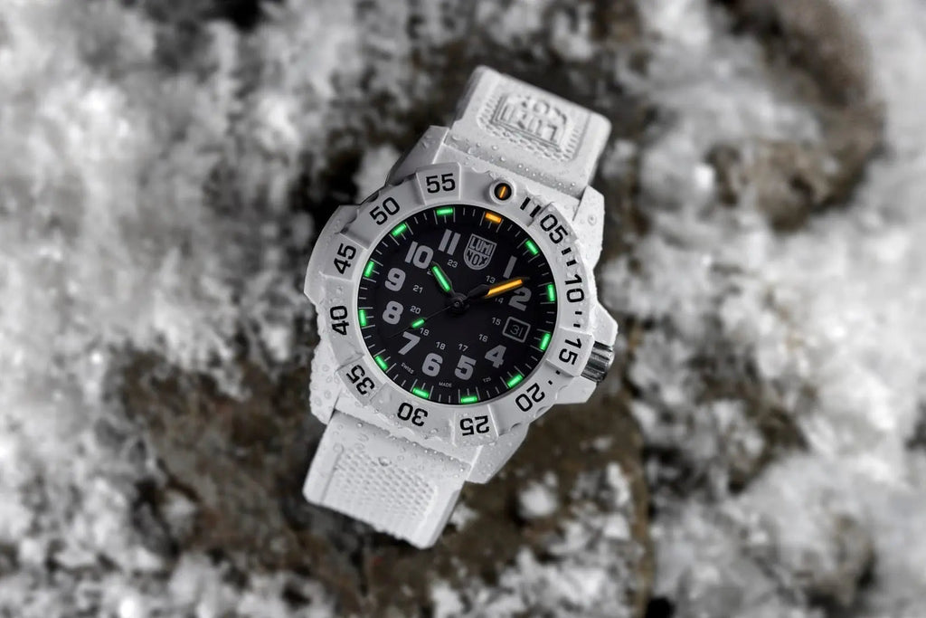 Luminox Tritium White Navy SEAL 45MM Military Dive Watch