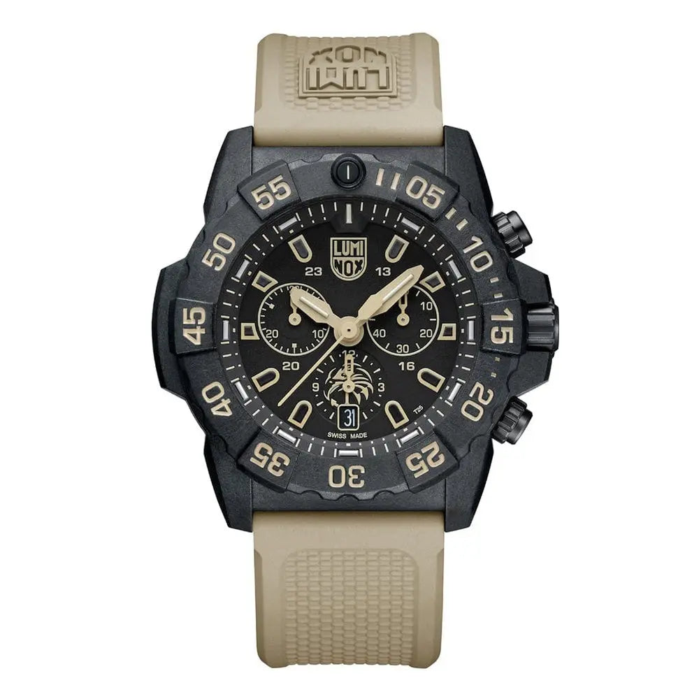 Luminox Tritium Sand Navy SEAL Foundation 45MM Chronograph Watch
