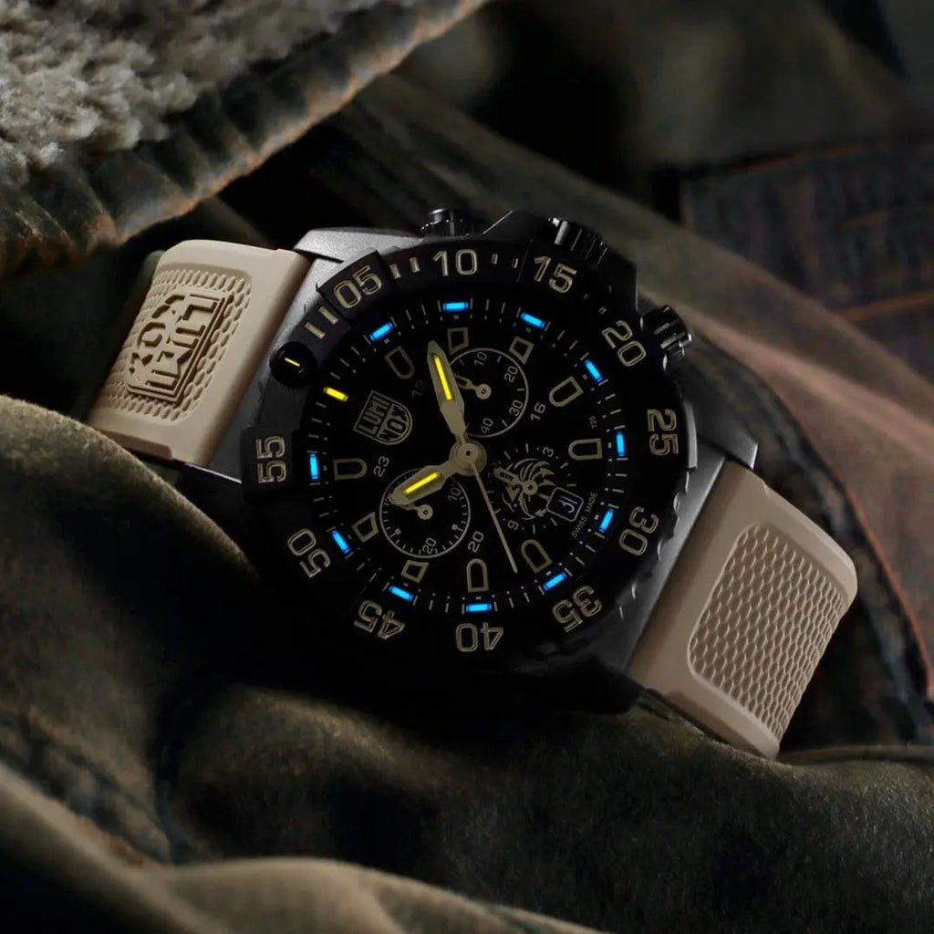 Luminox Tritium Sand Navy SEAL Foundation 45MM Chronograph Watch