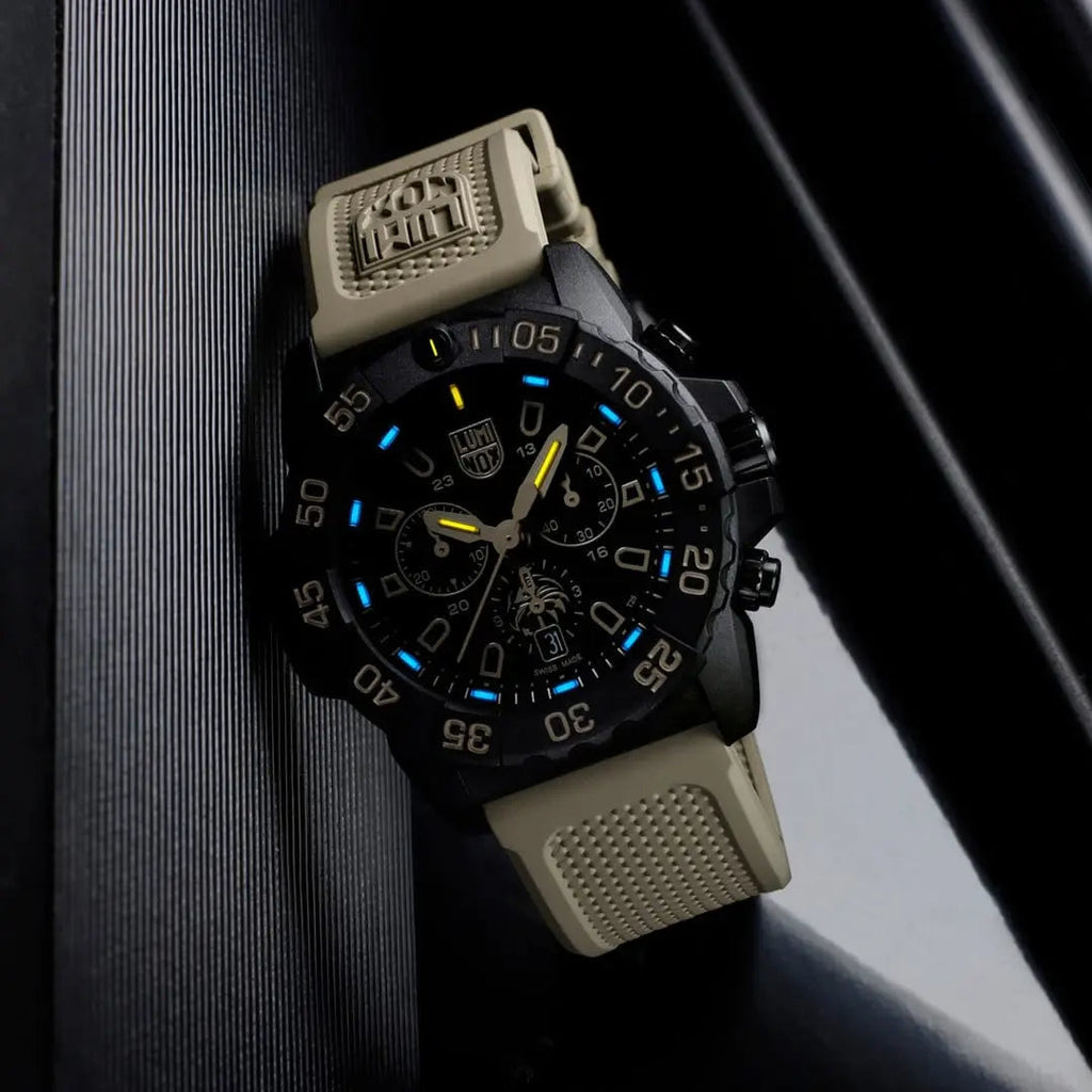 Luminox Tritium Sand Navy SEAL Foundation 45MM Chronograph Watch
