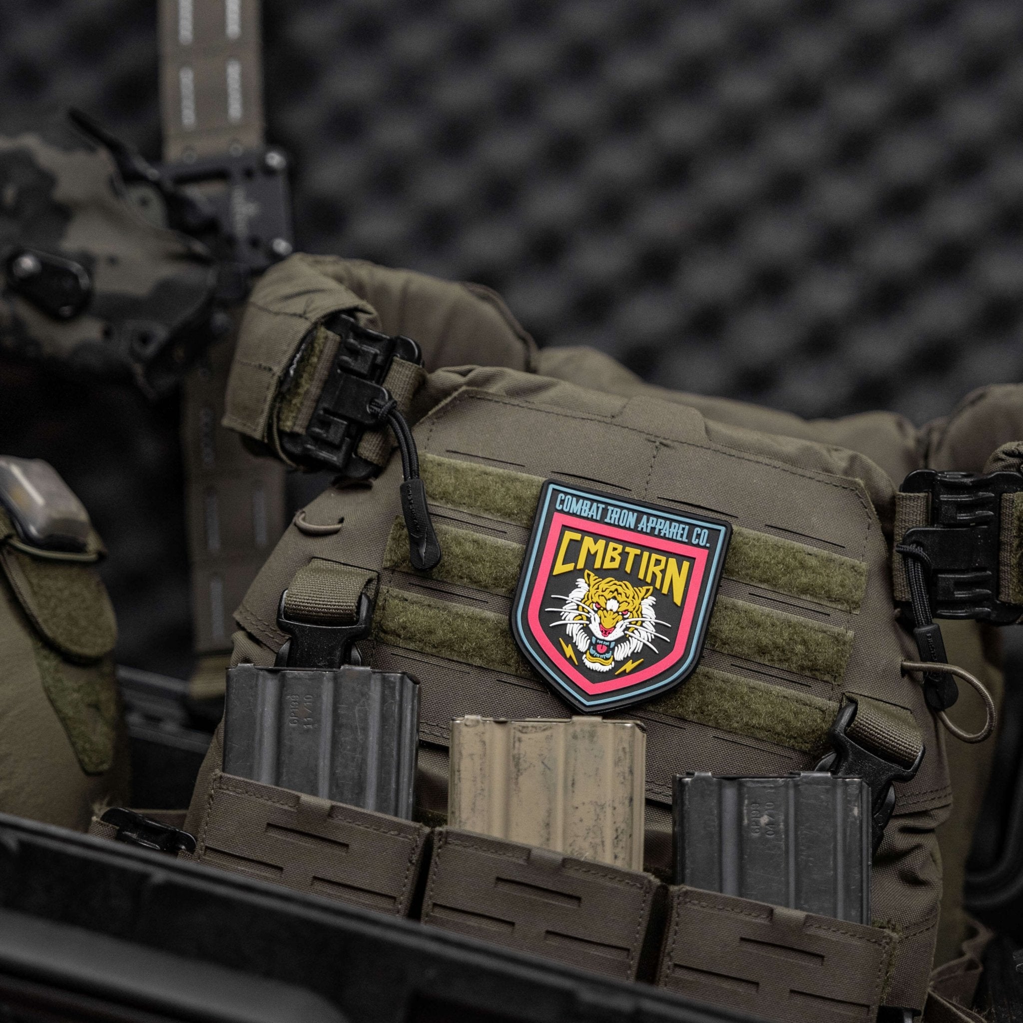 Lion Face Branded PVC Velcro Patch