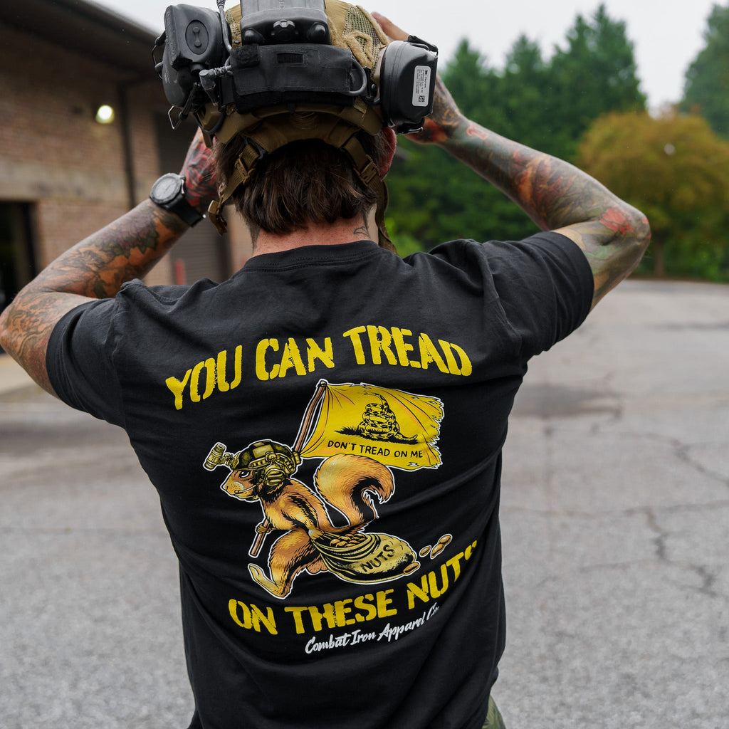 Tread On These Nuts Patriotic Men's T-Shirt