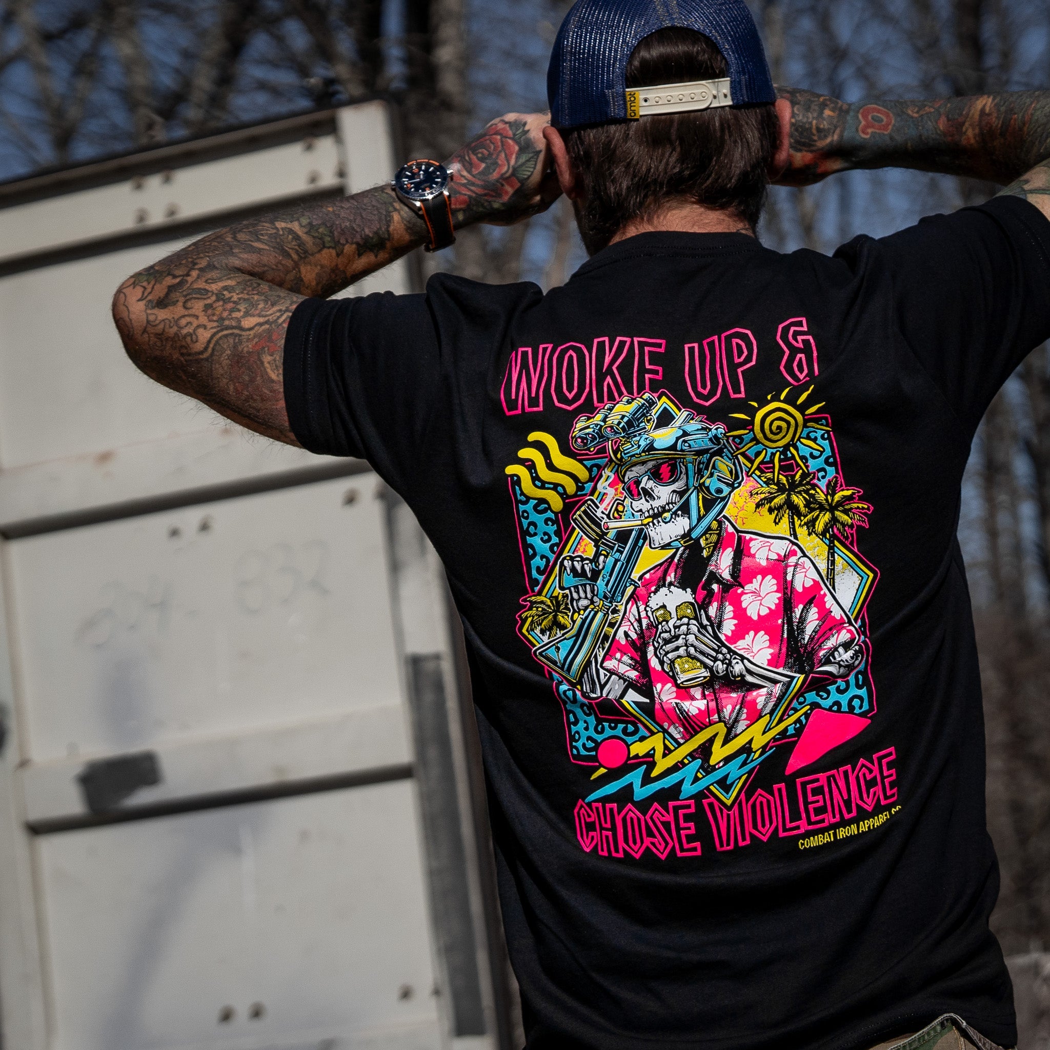 Woke Up & Chose Violence Men's T-Shirt