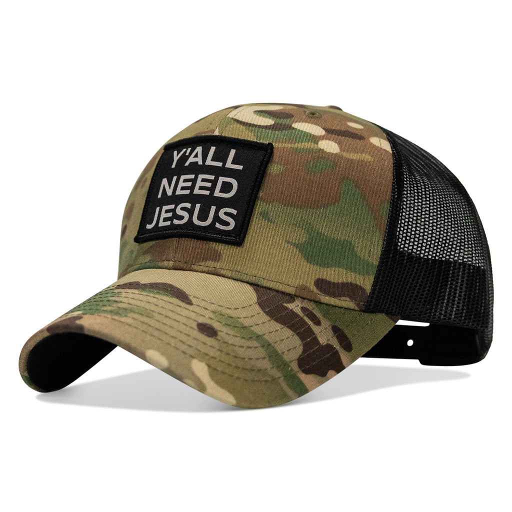 Y'all Need Jesus Patch Snapback Hat