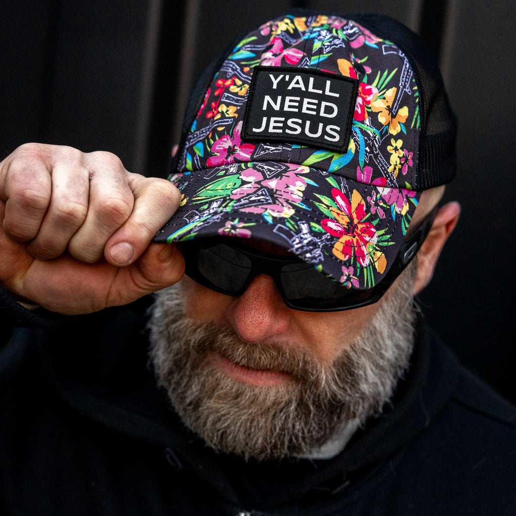 Y'all Need Jesus Patch Tactical Ripstop Mesh Snapback Hat