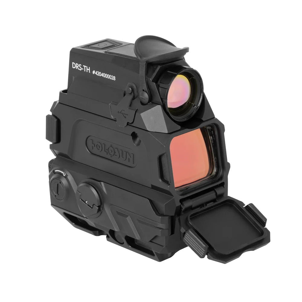 Holosun DRS-TH - Thermal Heat-Tracking Reflex Sight - 2 MOA Dot & 65 MOA Circle Aiming - 5x Digital Zoom - 24GB Video Recording - IP67 Waterproof