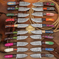 Damascus Hunting Skinner Knives Lot with Twenty Blades
