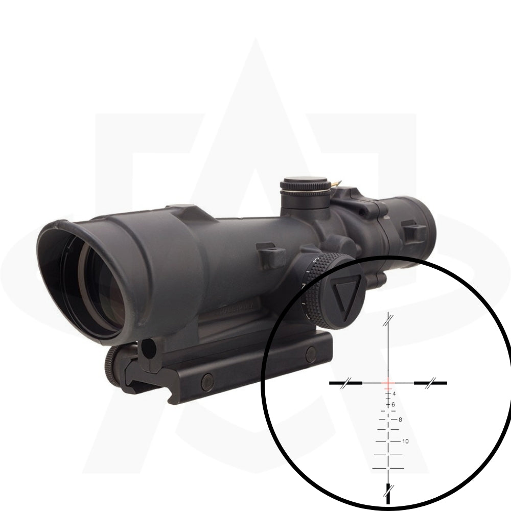 Trijicon ACOG 3.5x35 LED - 3.5x35 Scope w/ 12,000+ Hour Battery Life & TA51 Mount - Waterproof
