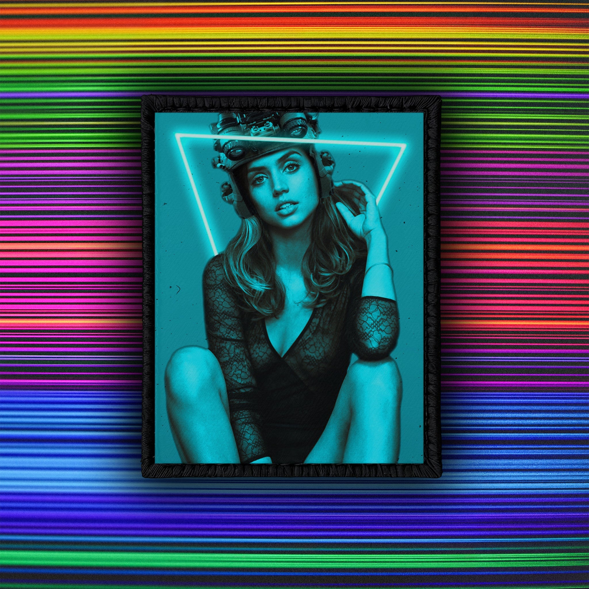 Ana De Armas V1 - Limited Edition - 4" x 3" Sublimation Velcro Morale Patch