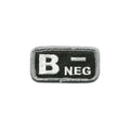 B- Blood Type Police/Tactical Patch with Hook Fastener