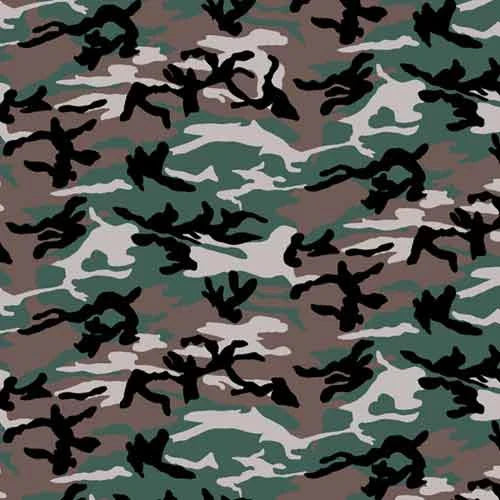 Woodland Camo Print Bandana