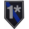 1* (One Ass To Risk) Thin Blue Line - 4x2.75 inch Sticker