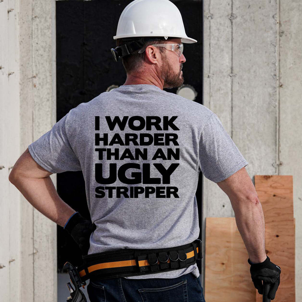 Work Harder - Safety Yellow T-Shirt