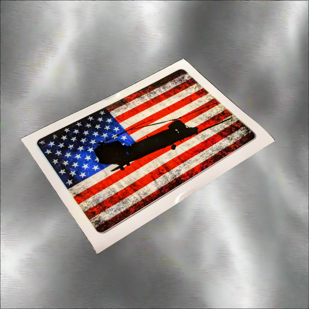 MH-47 Chinook - American Flag Decal