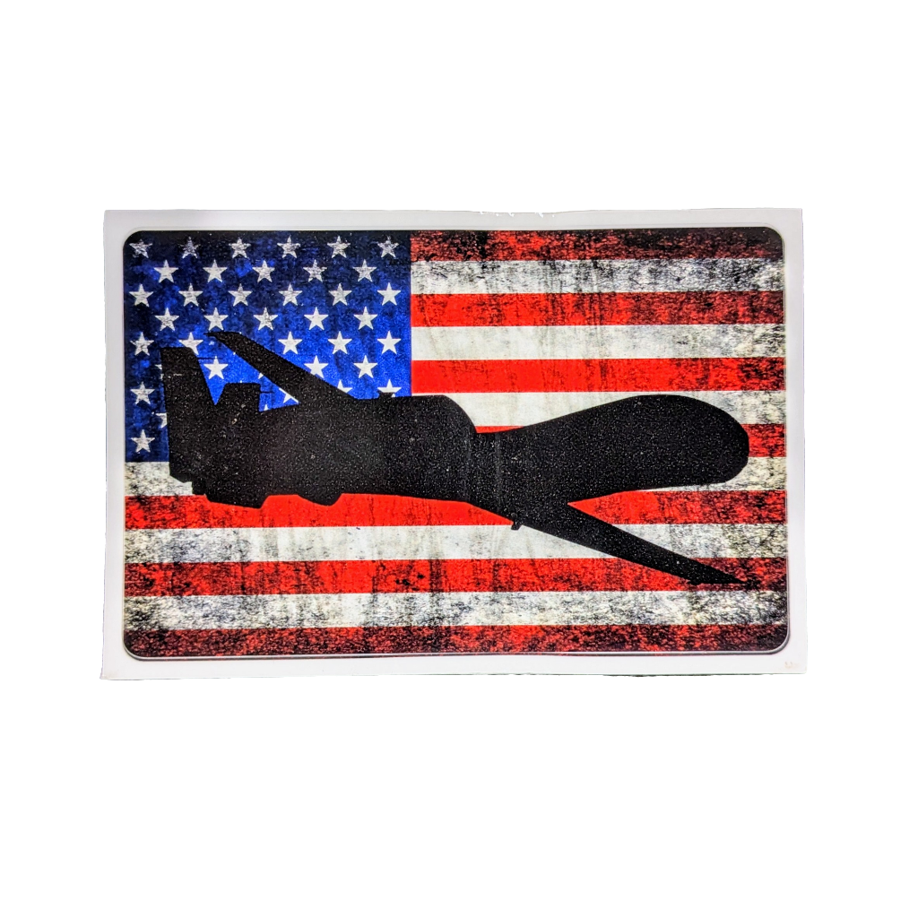 RQ-4 Global Hawk - American Flag Decal