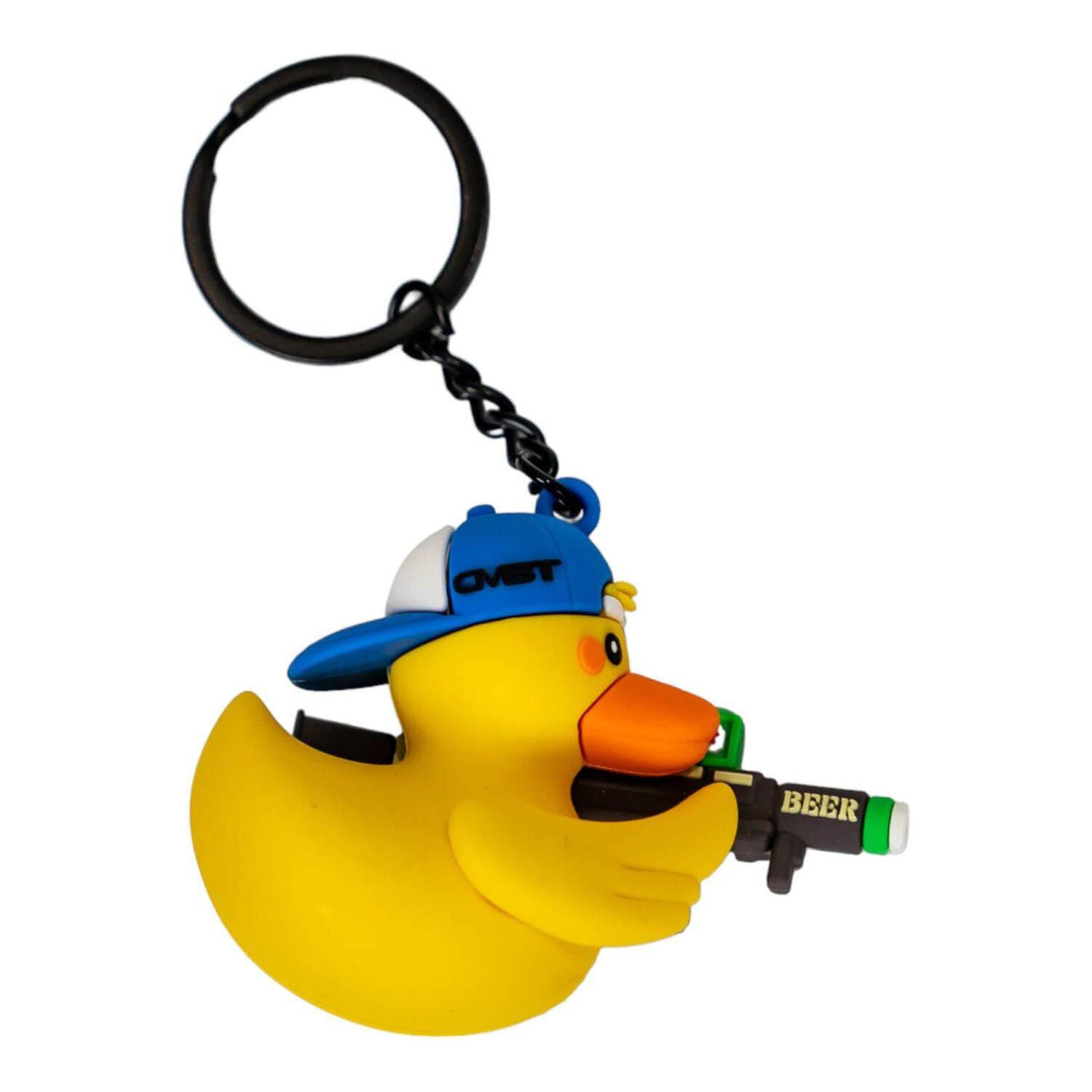 Beer Launcher TactiDuck 3D Rubber Keychain
