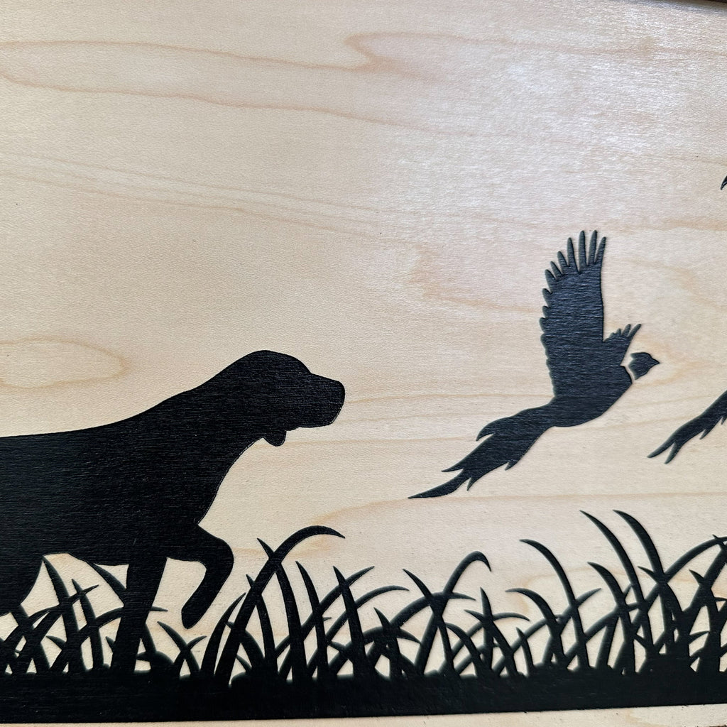 Pointer Dog Pheasant Hunting Concealment Furniture Hidden Gun Storage Concealed Shelf
