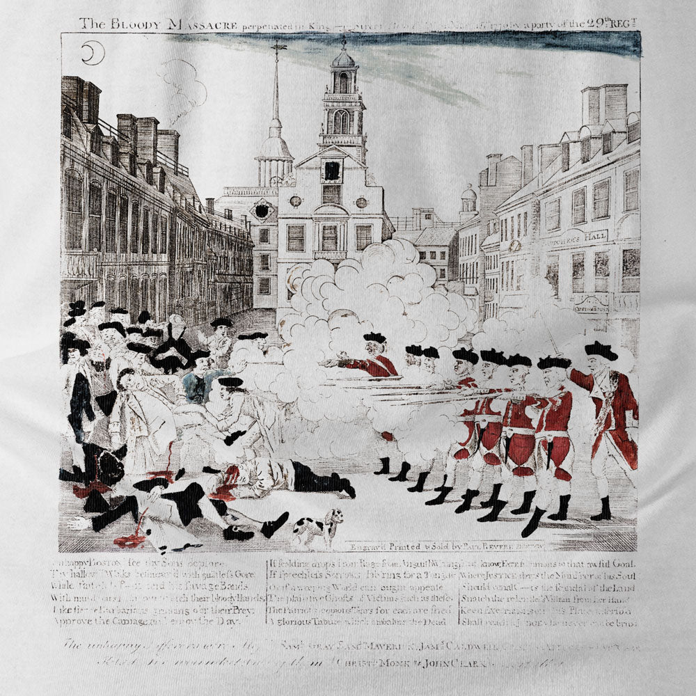 Boston Massacre Paul Revere Vintage Short-Sleeve Unisex T-Shirt