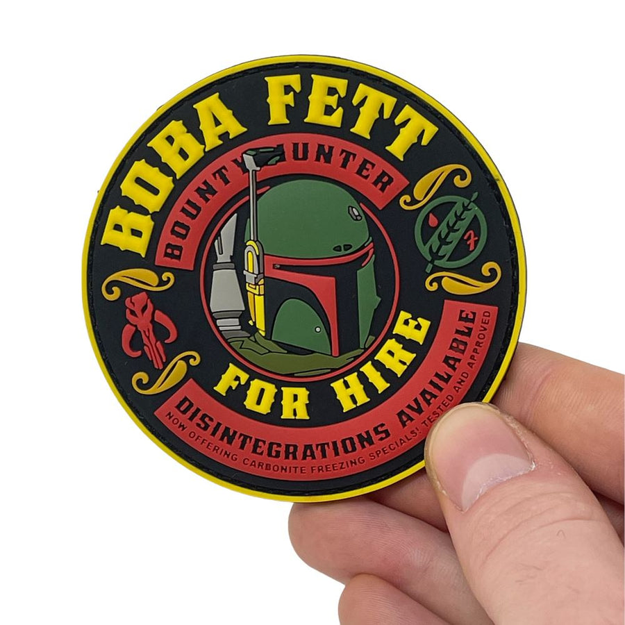 Bounty Hunter for Hire Patch + Sticker
