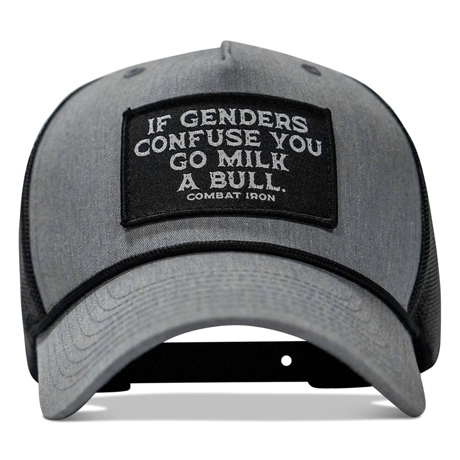 If Gender Confuses You Go Milk A Bull Patch Rope Snapback Hat