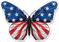 American Flag Butterfly - 4" Sticker