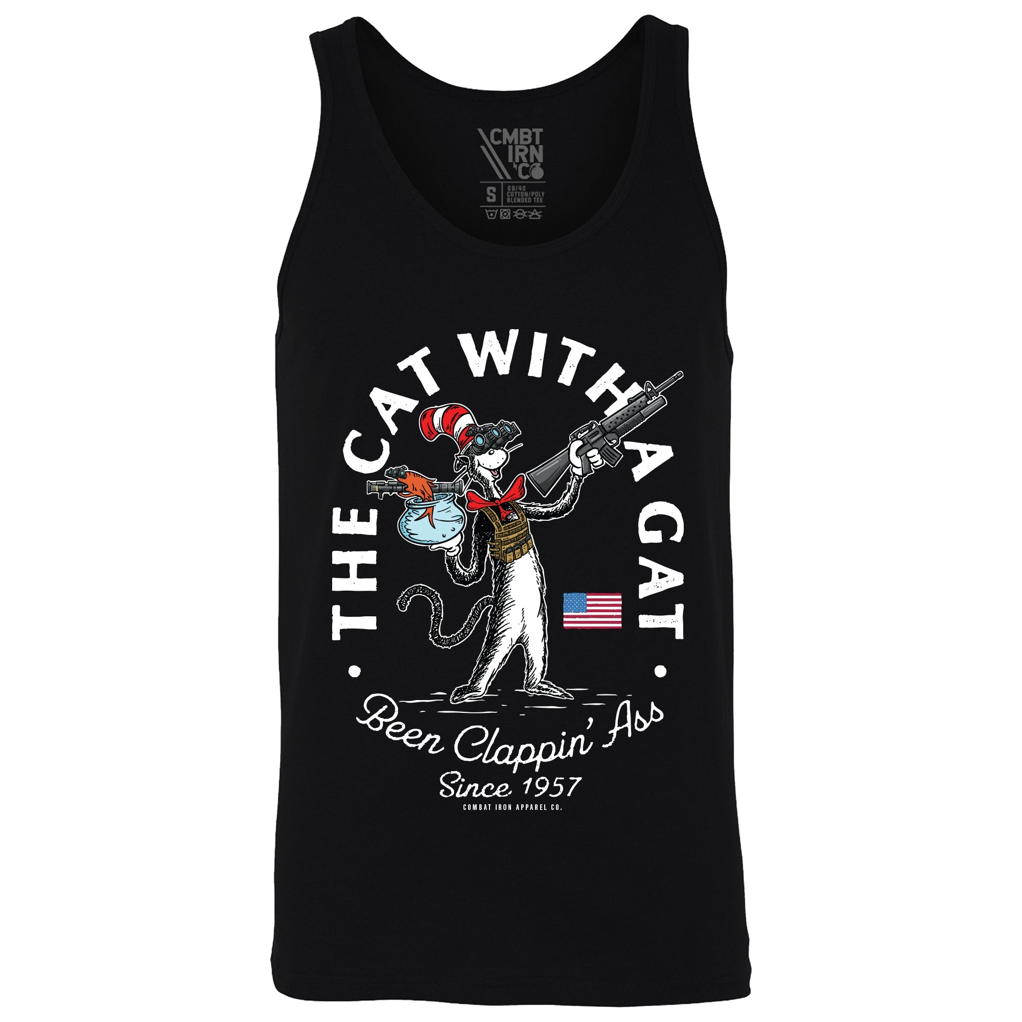 Cat With A Gat Men's Tank