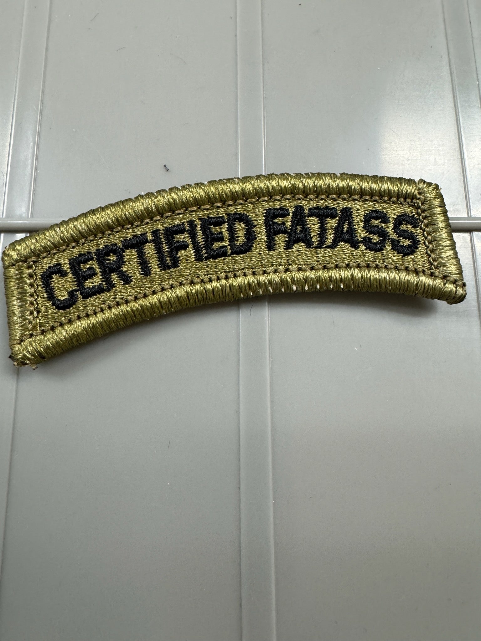 As Seen on Socials - Certified Fatass - Tab - OCP w/Black