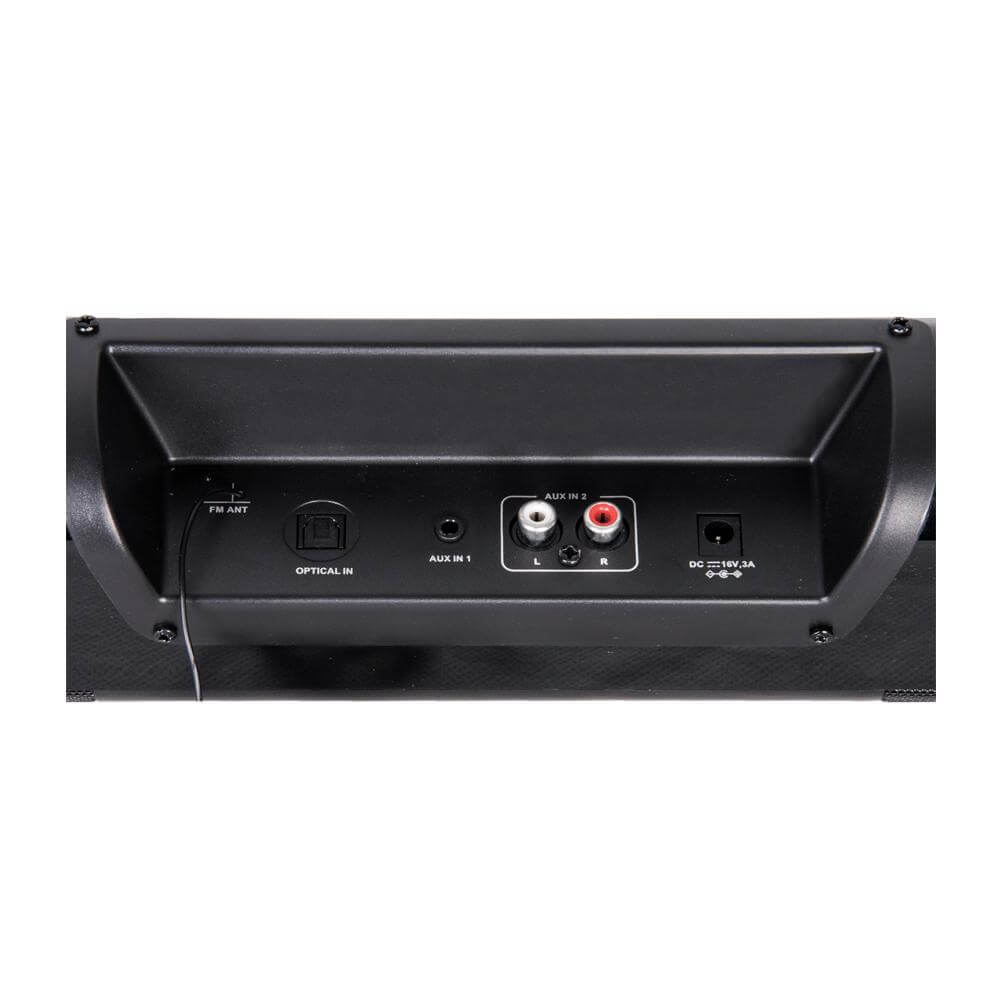 Supersonic 37" Premium Optical Bluetooth SoundBar System with Voice Control