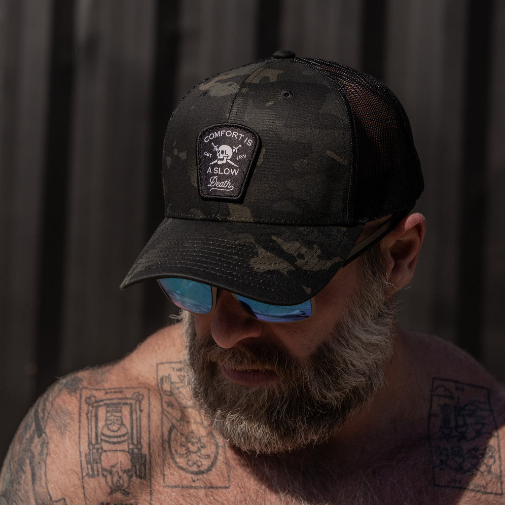 Comfort Is A Slow Death Patch Snapback Hat