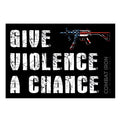 Give Violence A Chance USA Decal