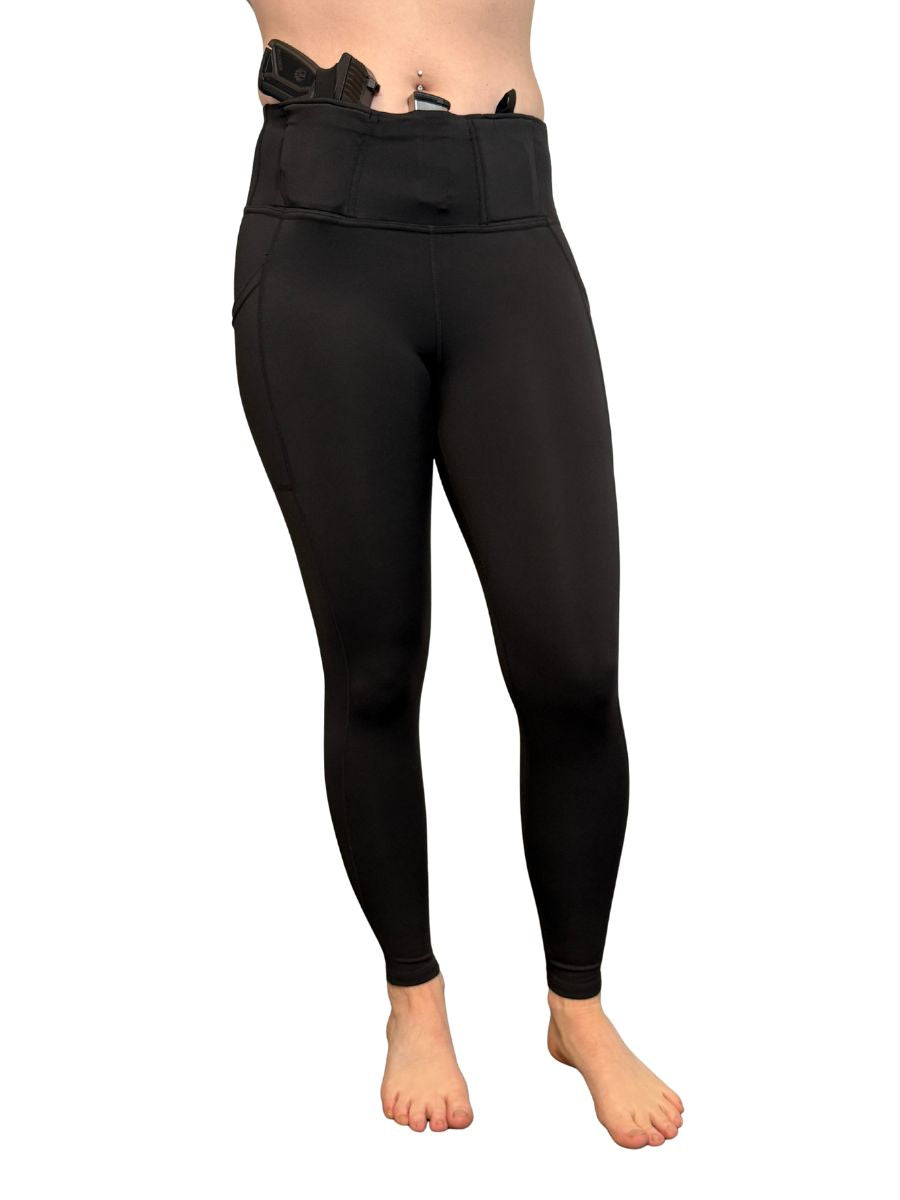 Defender Concealed Carry Leggings | Black