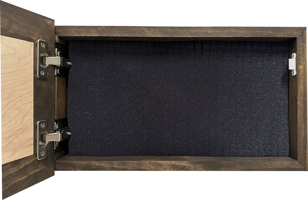 American Flag with Bald Eagle Patriotic Decorative Wall-Mounted Secure Gun Cabinet