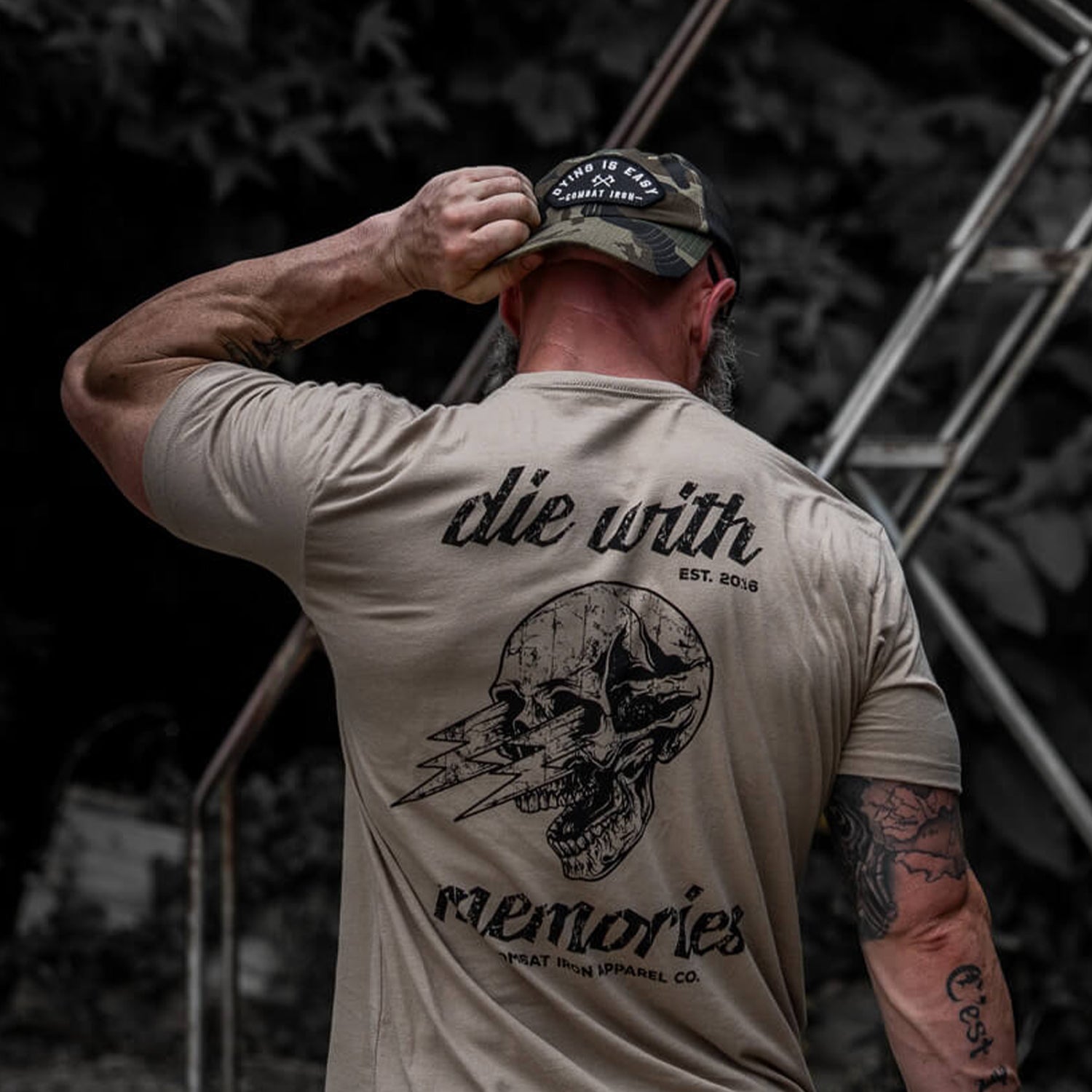 Dying Is Easy Arched Patch Tactical Ripstop Mesh Snapback Hat