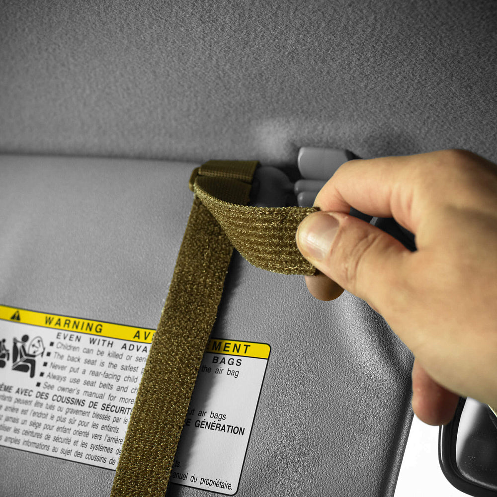 M-Tac Car Sun Visor Hook & Loop Panel Elite