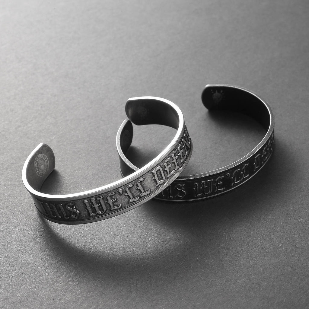 This We'll Defend - Stainless Steel Cuff Bracelet