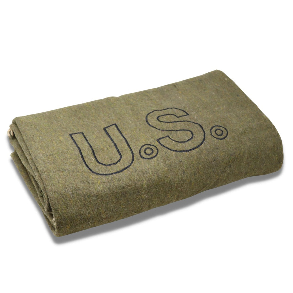 GI Style Embroidered "US" Wool Blanket