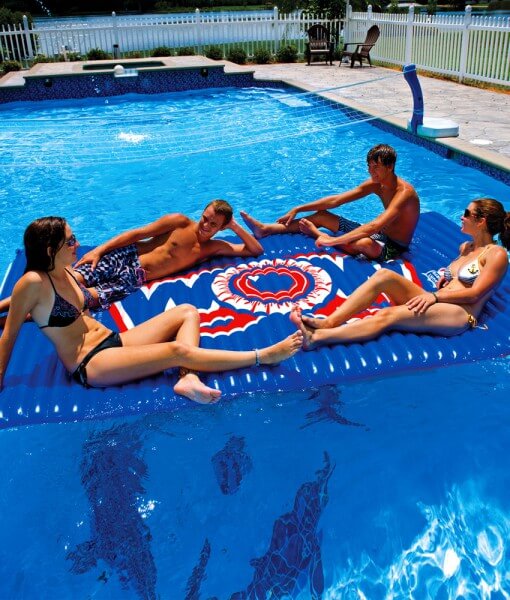 WOW Sports Floating Pool and Lake Water Walkway and Lounge - Yellow (12-2050)
