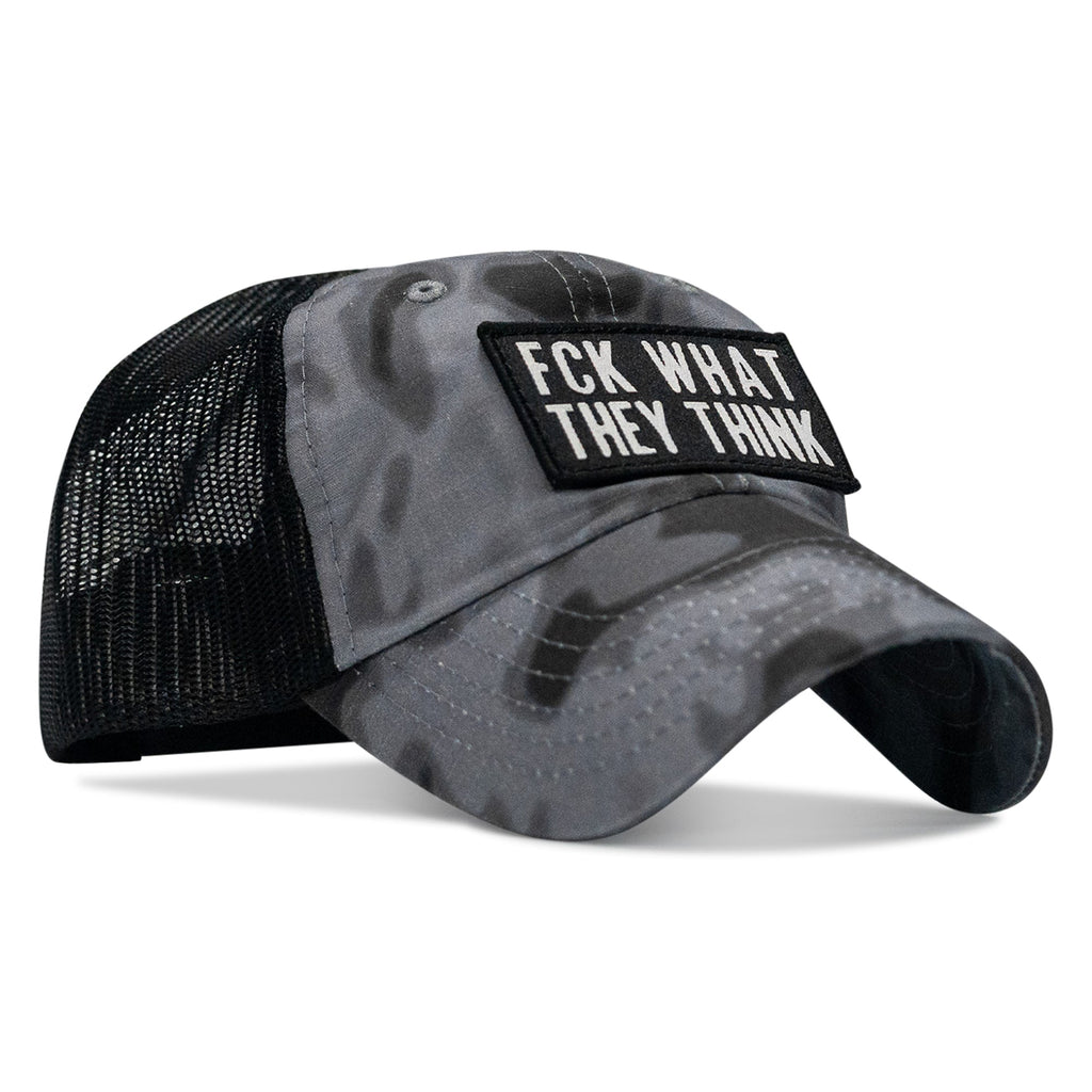 Fck What They Think Patch Tactical Ripstop Mesh Snapback Hat