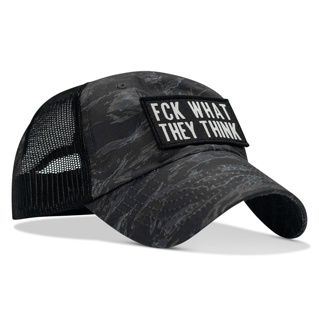 Fck What They Think Patch Tactical Ripstop Mesh Snapback Hat