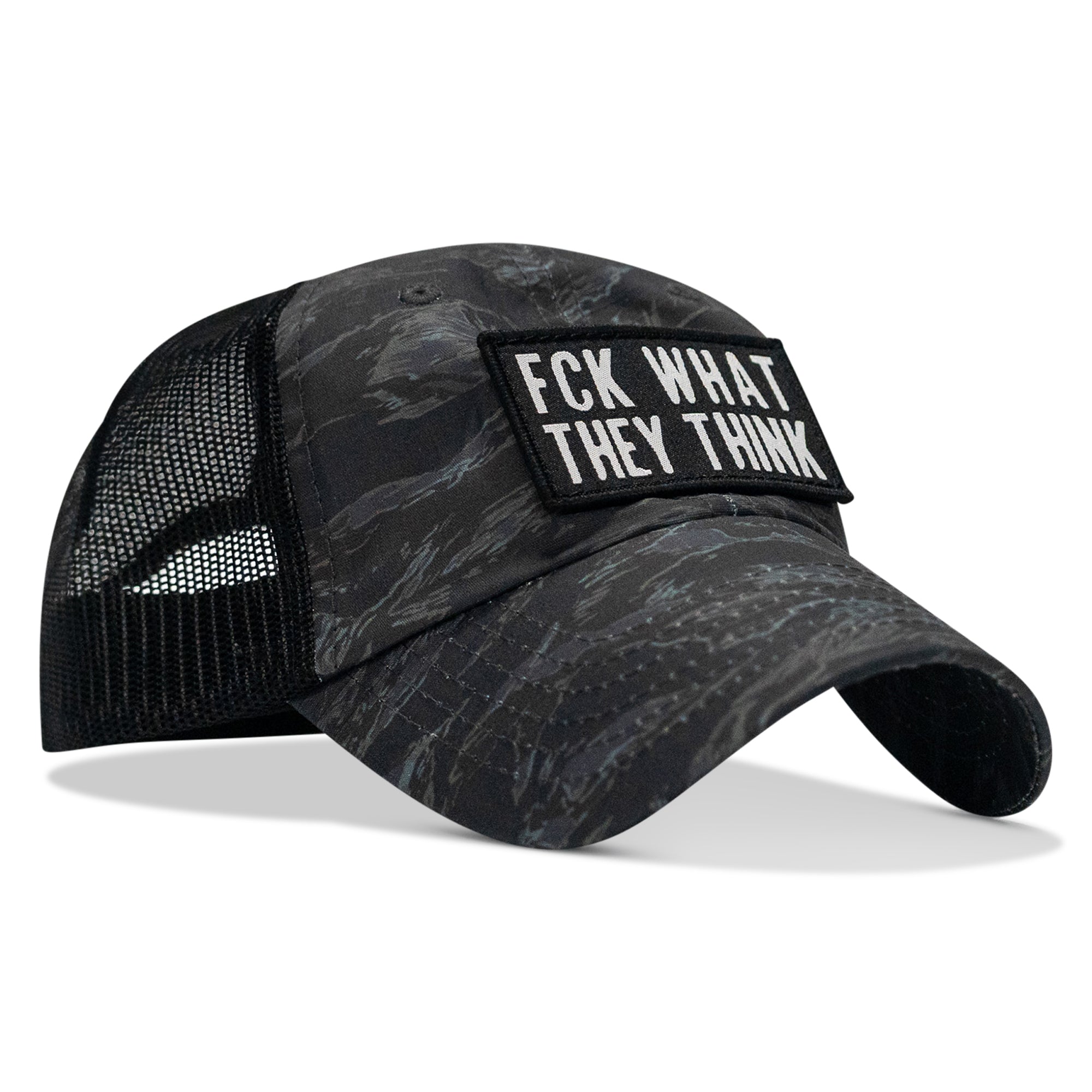 Fck What They Think Patch Tactical Ripstop Mesh Snapback Hat
