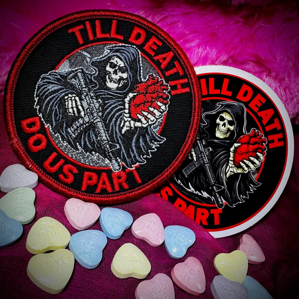 COMBO - POTM - February 2026 POTM - Till Death Do Us Part - PATCH AND STICKER