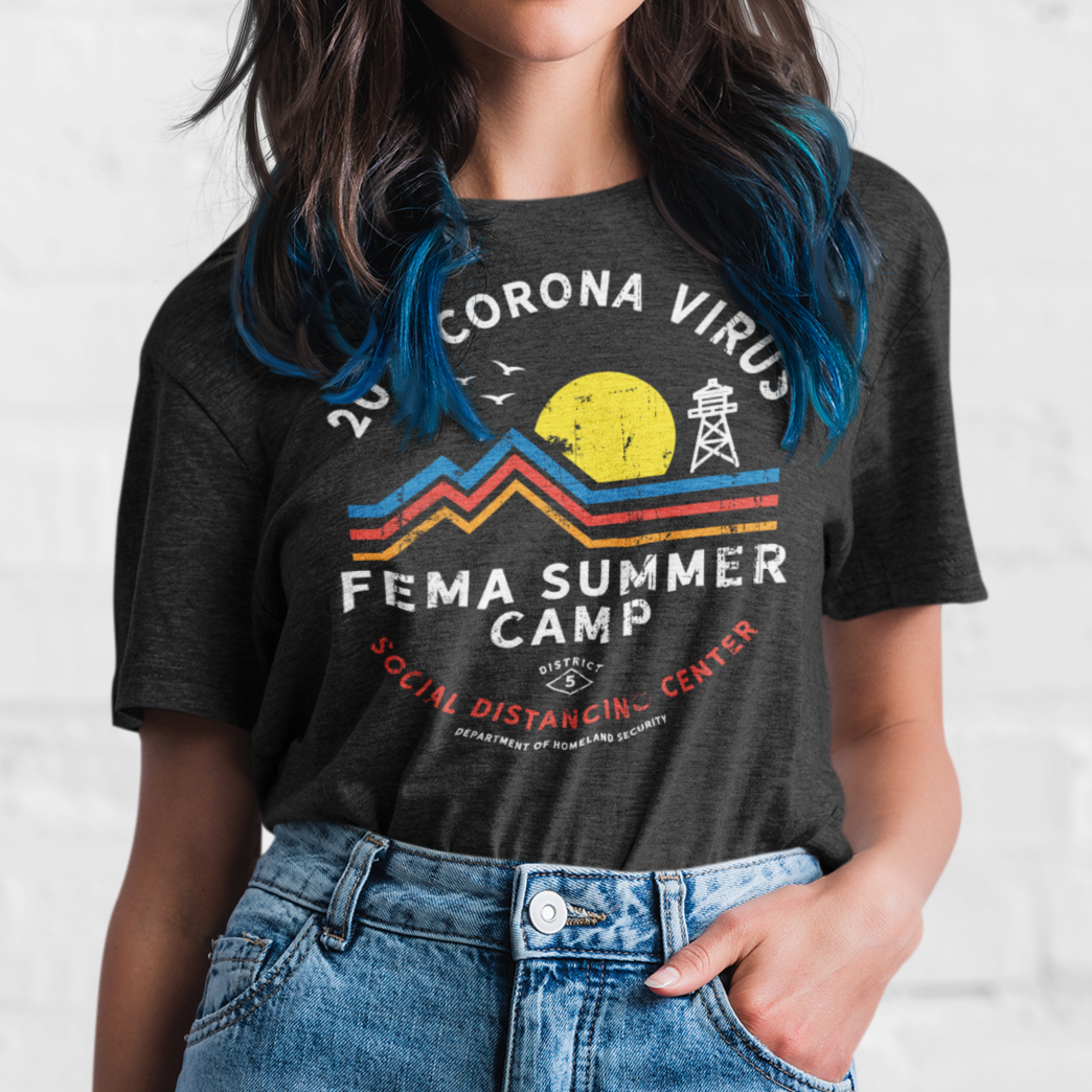 2021 Corona Virus FEMA Summer Camp T-Shirt